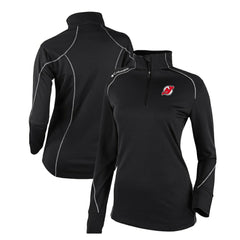 New Jersey Devils Columbia Women's Omni-Wick Shotgun 2.0 Quarter-Zip Pullover Top - Black Jerseys