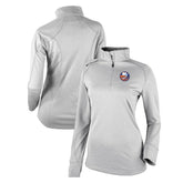 New York Islanders Columbia Women's Omni-Wick Shotgun 2.0 Quarter-Zip Pullover Top - White Pullover