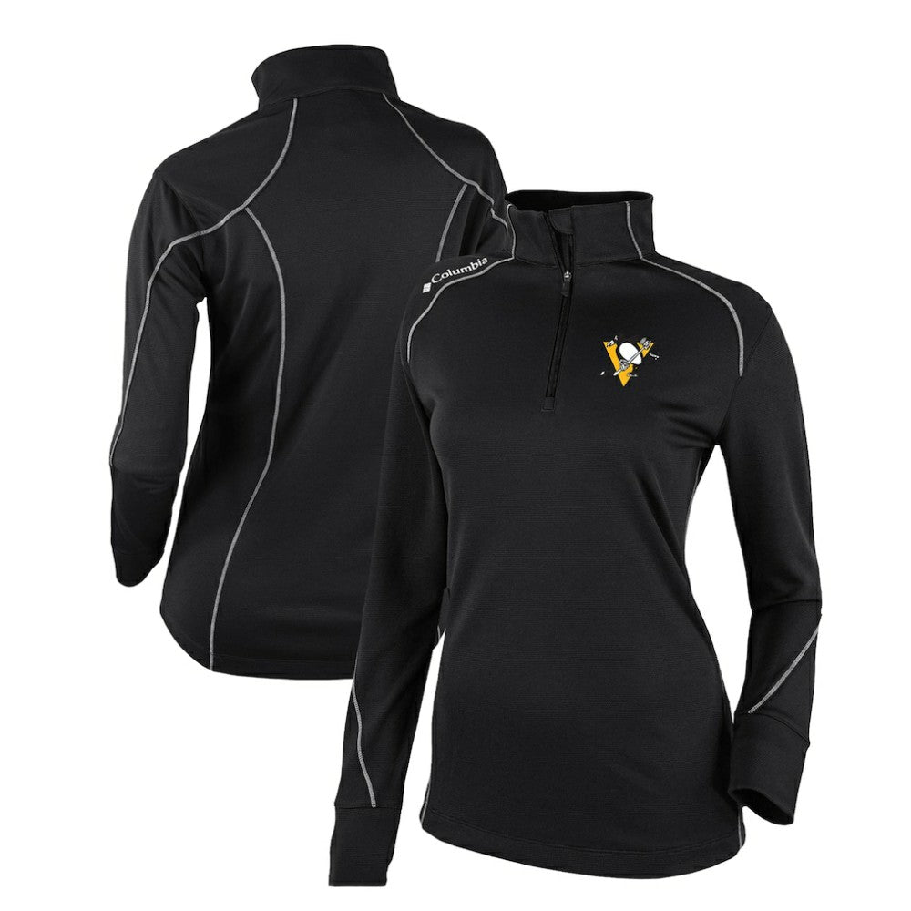 Pittsburgh Penguins Columbia Women's Omni-Wick Shotgun 2.0 Quarter-Zip Pullover Top - Black Pullover