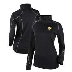 Pittsburgh Penguins Columbia Women's Omni-Wick Shotgun 2.0 Quarter-Zip Pullover Top - Black Pullover