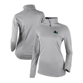 San Jose Sharks Columbia Women's Omni-Wick Shotgun 2.0 Quarter-Zip Pullover Top - Gray Pullover