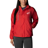 Detroit Red Wings Columbia Women's Flash Challenger Full-Zip Windbreaker Jacket - Red Jackets