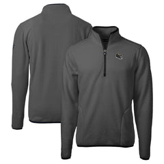 Baltimore Ravens Cutter & Buck Helmet Cascade Eco Sherpa Fleece Quarter-Zip Pullover Jacket - Gray/Black outlet