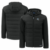 Detroit Lions Cutter & Buck Helmet Evoke Hybrid Eco Softshell Recycled Full-Zip Hoodie Jacket - Black outlet