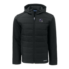Minnesota Vikings Cutter & Buck Helmet Evoke Hybrid Eco Softshell Recycled Full-Zip Hoodie Jacket - Black on sale