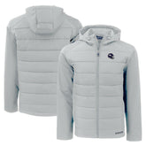 Minnesota Vikings Cutter & Buck Helmet Evoke Hybrid Eco Softshell Recycled Full-Zip Hoodie Jacket - Gray discount