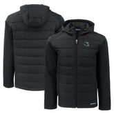 Philadelphia Eagles Cutter & Buck Helmet Evoke Hybrid Eco Softshell Recycled Full-Zip Hoodie Jacket - Black sale