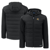 San Francisco 49ers Cutter & Buck Helmet Evoke Hybrid Eco Softshell Recycled Full-Zip Hoodie Jacket - Black discount