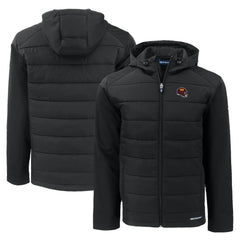 Washington Commanders Cutter & Buck Helmet Evoke Hybrid Eco Softshell Recycled Full-Zip Hoodie Jacket - Black online
