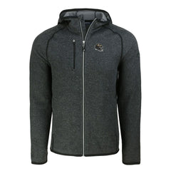 Baltimore Ravens Cutter & Buck Helmet Mainsail Sweater-Knit Full-Zip Hoodie - Heather Charcoal online