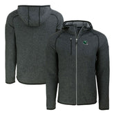 New York Jets Cutter & Buck Helmet Mainsail Sweater-Knit Full-Zip Hoodie - Heather Charcoal discount