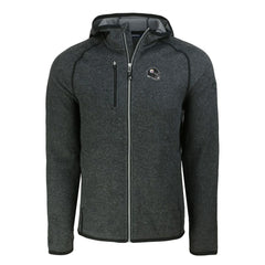 Pittsburgh Steelers Cutter & Buck Helmet Mainsail Sweater-Knit Full-Zip Hoodie - Heather Charcoal for sale