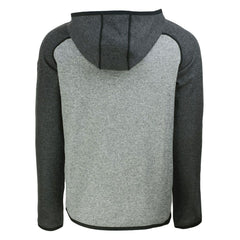 Pittsburgh Steelers Cutter & Buck Helmet Mainsail Sweater-Knit Full-Zip Hoodie - Heather Gray/Heather Charcoal outlet