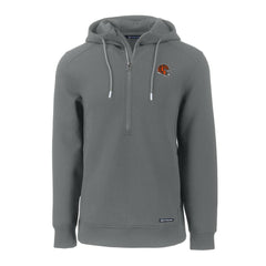 Cincinnati Bengals Cutter & Buck Helmet Roam Eco Half-Zip Recycled Pullover Hoodie - Gray outlet