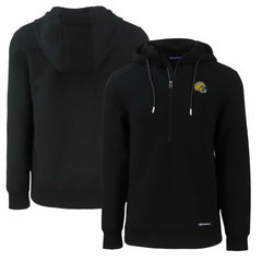 Green Bay Packers Cutter & Buck Helmet Roam Eco Half-Zip Recycled Pullover Hoodie - Black on sale