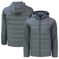 Las Vegas Raiders Cutter & Buck Helmet Big & Tall Evoke Hybrid Eco Softshell Recycled Full-Zip Jacket - Gray online