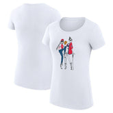 Boston Red Sox G-III 4Her by Carl Banks Women's Super-Slim Fit Lightweight Baseball Girls T-Shirt White