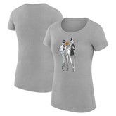Chicago White Sox G-III 4Her by Carl Banks Women's Super-Slim Fit Lightweight Baseball Girls T-Shirt Heather Gray