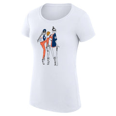 Detroit Tigers G-III 4Her by Carl Banks Women's Super-Slim Fit Lightweight Baseball Girls T-Shirt White