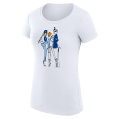 Kansas City Royals G-III 4Her by Carl Banks Women's Super-Slim Fit Lightweight Baseball Girls T-Shirt White