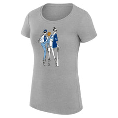Kansas City Royals G-III 4Her by Carl Banks Women's Super-Slim Fit Lightweight Baseball Girls T-Shirt Heather Gray