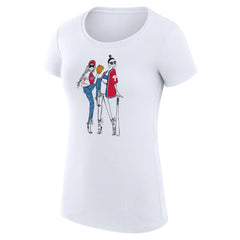 Philadelphia Phillies G-III 4Her by Carl Banks Women's Super-Slim Fit Lightweight Baseball Girls T-Shirt White