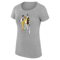 San Diego Padres G-III 4Her by Carl Banks Women's Super-Slim Fit Lightweight Baseball Girls T-Shirt Heather Gray