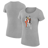 San Francisco Giants G-III 4Her by Carl Banks Women's Super-Slim Fit Lightweight Baseball Girls T-Shirt Heather Gray