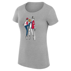 St. Louis Cardinals G-III 4Her by Carl Banks Women's Super-Slim Fit Lightweight Baseball Girls T-Shirt Heather Gray