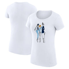Tampa Bay Rays G-III 4Her by Carl Banks Women's Super-Slim Fit Lightweight Baseball Girls T-Shirt White