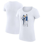 Toronto Blue Jays G-III 4Her by Carl Banks Women's Super-Slim Fit Lightweight Baseball Girls T-Shirt White