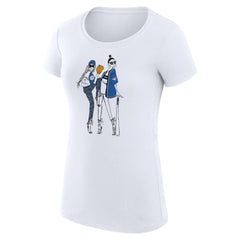 Toronto Blue Jays G-III 4Her by Carl Banks Women's Super-Slim Fit Lightweight Baseball Girls T-Shirt White