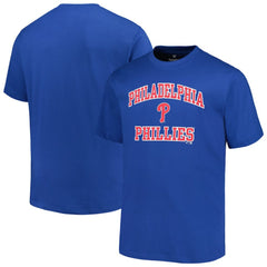 Philadelphia Phillies Profile Big & Tall Heart & Soul T-Shirt Royal