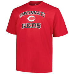 Cincinnati Reds Profile Big & Tall Heart & Soul T-Shirt Red