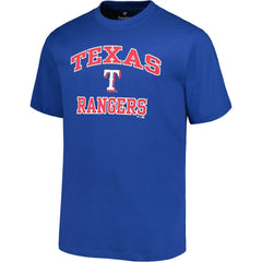 Texas Rangers Profile Big & Tall Heart & Soul T-Shirt Royal