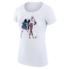 Colorado Avalanche G-III 4Her by Carl Banks Women's Super-Slim Fit Lightweight Hockey Girls T-Shirt - White T-shirts