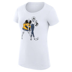 Nashville Predators G-III 4Her by Carl Banks Women's Super-Slim Fit Lightweight Hockey Girls T-Shirt - White T-shirts