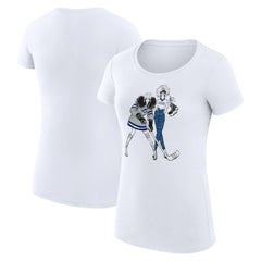 Tampa Bay Lightning G-III 4Her by Carl Banks Women's Super-Slim Fit Lightweight Hockey Girls T-Shirt - White T-shirts