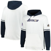 Houston Astros Big & Tall Trifecta Shortstop Pullover Hoodie White/Navy