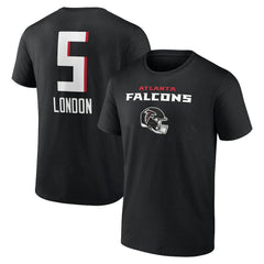Drake London Atlanta Falcons Team Wordmark Player Name & Number T-Shirt - Black sale