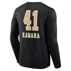 Alvin Kamara New Orleans Saints Team Wordmark Player Name & Number Long Sleeve T-Shirt - Black outlet
