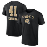 Alvin Kamara New Orleans Saints Team Wordmark Player Name & Number T-Shirt - Black online