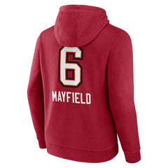 Baker Mayfield Tampa Bay Buccaneers Team Wordmark Player Name & Number Pullover Hoodie - Red cheap