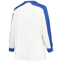 Atlanta Braves Women's Plus Size Caribou Raglan Long Sleeve T-Shirt White