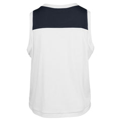 Atlanta Braves Women's Plus Size Waist Length Muscle Tank Top White/Navy
