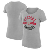 Arizona Diamondbacks G-III 4Her by Carl Banks Women's Super-Slim Fit Lightweight City Graphic T-Shirt Heather Gray
