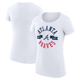 Atlanta Braves G-III 4Her by Carl Banks Women's Super-Slim Fit Lightweight City Graphic T-Shirt White