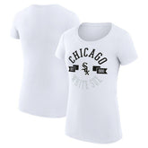 Chicago White Sox G-III 4Her by Carl Banks Women's Super-Slim Fit Lightweight City Graphic T-Shirt White