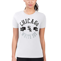 Chicago White Sox G-III 4Her by Carl Banks Women's Super-Slim Fit Lightweight City Graphic T-Shirt White