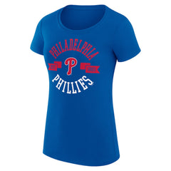 Philadelphia Phillies G-III 4Her by Carl Banks Women's Super-Slim Fit Lightweight City Graphic T-Shirt Royal